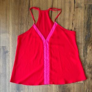 Sweet Cherry V-Neck Stripe Tank, size S